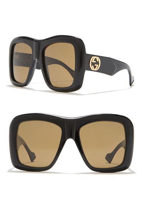 gucci cruise 54mm sunglasses|gucci square sunglasses unisex.